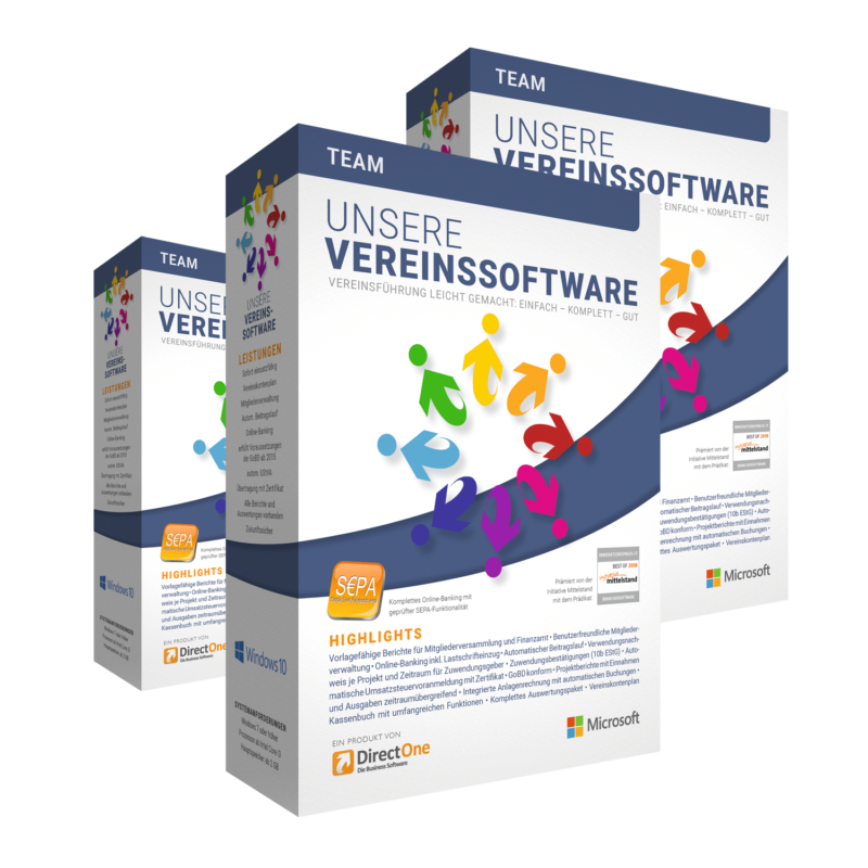 Unsere Vereinssoftware - Team (Windows, MacOS, Browser)